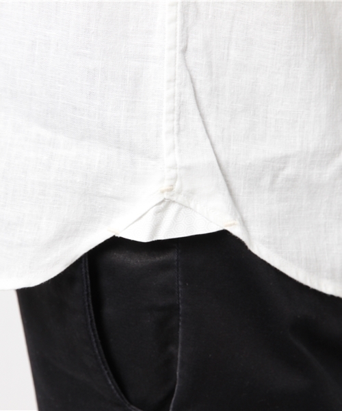 ORIAN(オリアン)の「ORIAN コットンリネン シャツ(シャツ/ブラウス・メンズ・ネイビー/ホワイト/ブルー・SMALL/MEDIUM/LARGE)」の7枚目の写真