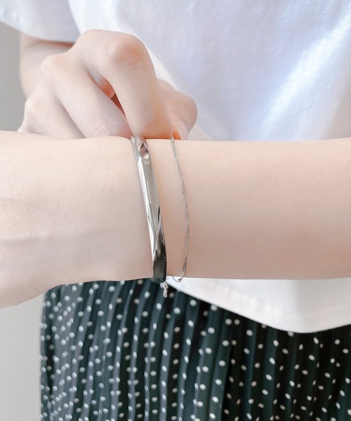 BLOOM（ブルーム）の「シルバー スクリューチェーン ブレスレット BLOOM/ブルーム（ブレスレット・レディース・ホワイト・17cm）」の13枚目の写真
