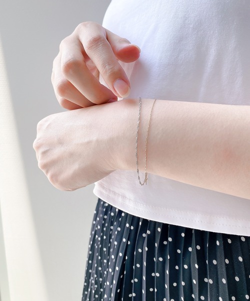 BLOOM（ブルーム）の「シルバー スクリューチェーン ブレスレット BLOOM/ブルーム（ブレスレット・レディース・ホワイト・17cm）」の11枚目の写真