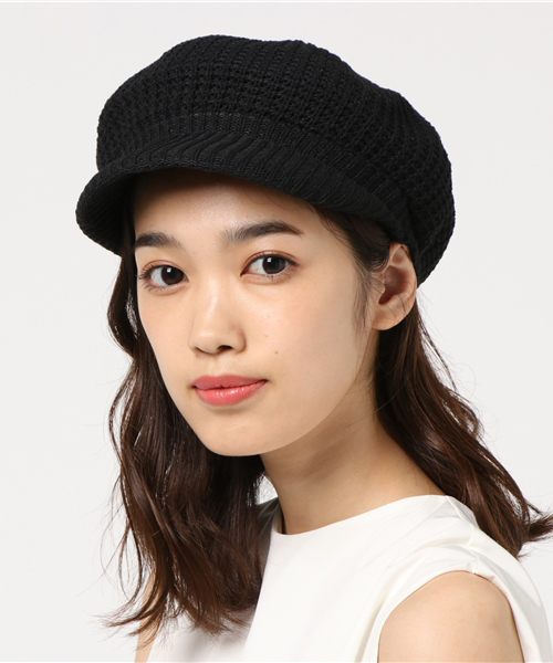 fifth（フィフス）の「シンプルサマーキャスケット（キャスケット・レディース・ブラック/ホワイト/キャメル・FREE）」の4枚目の写真