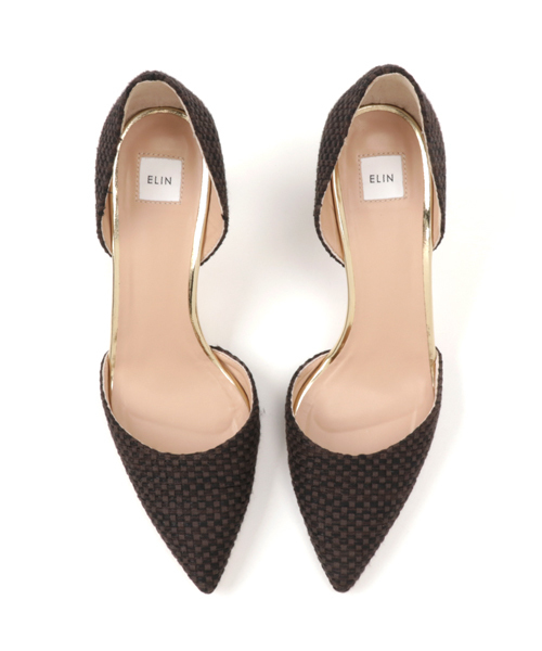 STUDIOUS SELECT（ステュディオスセレクト）の「【ELIN】Basket pointed Separate（パンプス・レディース・ダークブラウン/ライトグレー・MEDIUM/SMALL）」の7枚目の写真