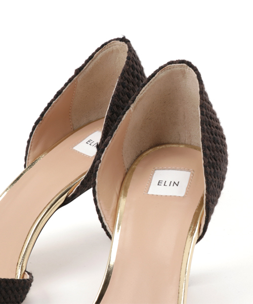 STUDIOUS SELECT（ステュディオスセレクト）の「【ELIN】Basket pointed Separate（パンプス・レディース・ダークブラウン/ライトグレー・MEDIUM/SMALL）」の9枚目の写真