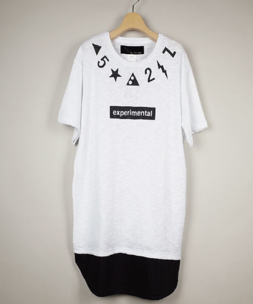 rovtski（ロフトスキー）の「rovtski 【トレンドのビッグシルエット】フェイクレイヤープリントＴシャツ半袖/4C17040404（Tシャツ/カットソー・メンズ・ホワイト系その他2/ブラック系その他/ホワイト系その他/ブラック系その他2・LARGE/MEDIUM）」の19枚目の写真