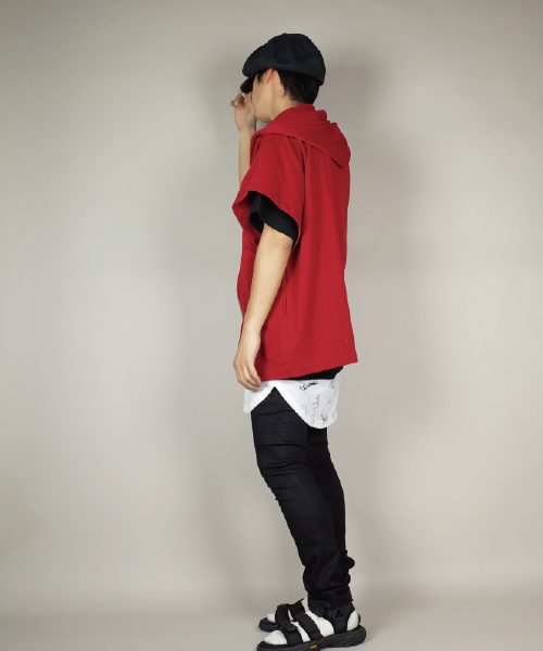 rovtski（ロフトスキー）の「rovtski 【トレンドのビッグシルエット】フェイクレイヤープリントＴシャツ半袖/4C17040404（Tシャツ/カットソー・メンズ・ホワイト系その他2/ブラック系その他/ホワイト系その他/ブラック系その他2・LARGE/MEDIUM）」の17枚目の写真