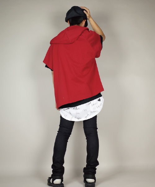 rovtski（ロフトスキー）の「rovtski 【トレンドのビッグシルエット】フェイクレイヤープリントＴシャツ半袖/4C17040404（Tシャツ/カットソー・メンズ・ホワイト系その他2/ブラック系その他/ホワイト系その他/ブラック系その他2・LARGE/MEDIUM）」の18枚目の写真