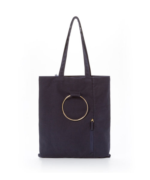 夢展望（ユメテンボウ）の「３ｗａｙメタルリングトートバッグ（トートバッグ・レディース・ライトブラック/ネイビー/ホワイト系その他/ブルー系その他/アイボリー/ライトブルー/ブラック系その他/グレー系その他/イエロー系その他・FREE）」の22枚目の写真