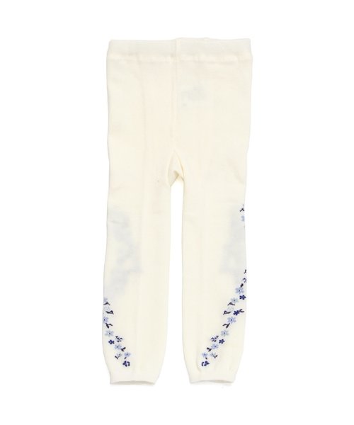 Seraph（セラフ）の「パッケージ入り花柄ニットレギンス（レギンス/スパッツ・キッズ・ライトグレー/ネイビー/アイボリー/キャメル・100/110/120/140/90）」の2枚目の写真