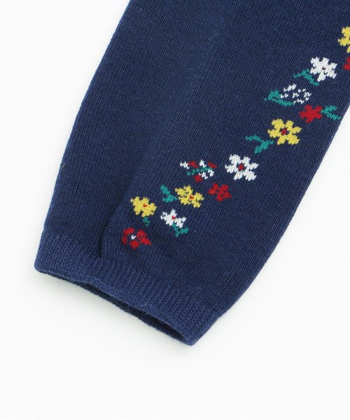 Seraph（セラフ）の「パッケージ入り花柄ニットレギンス（レギンス/スパッツ・キッズ・ライトグレー/ネイビー/アイボリー/キャメル・100/110/120/140/90）」の5枚目の写真