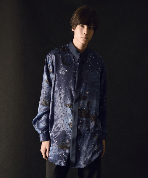 SwanLakeシャツ ブラック スワンレイク MILKBOY ミルクボーイ MILKBOY（ミルクボーイ）の「SWAN LAKE シャツ（シャツ/ブラウス