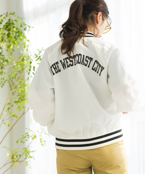 WEGO（ウィゴー）の「WEGO/ナイロンビッグシルエットスタジャン 
