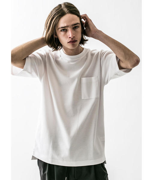 MONKEY TIME（モンキータイム）の「＜monkey time＞ TC/PONTI 1POCKET 5SLEEVE CN/Tシャツ（Tシャツ/カットソー・メンズ・ベージュ/ケリー/パープル/ホワイト/ピンク/ブラック/コバルトブルー・MEDIUM/LARGE/SMALL/X-LARGE）」の22枚目の写真