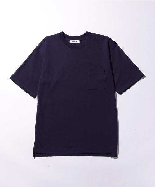 MONKEY TIME（モンキータイム）の「＜monkey time＞ TC/PONTI 1POCKET 5SLEEVE CN/Tシャツ（Tシャツ/カットソー・メンズ・ベージュ/ケリー/パープル/ホワイト/ピンク/ブラック/コバルトブルー・MEDIUM/LARGE/SMALL/X-LARGE）」の11枚目の写真