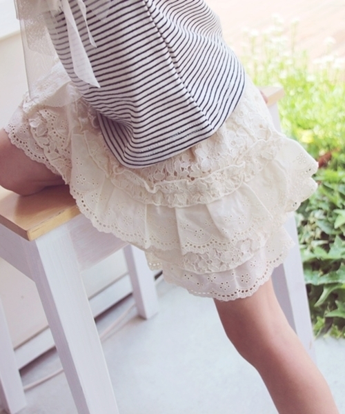 Rora（ローラ）の「プリン カンカンキュロットスカート（スカート・キッズ・キナリ・120cm/130cm/110cm/100cm/90㎝/140cm/150cm）」の5枚目の写真