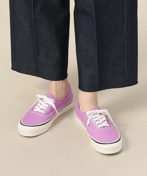 VANS（バンズ）の「＜VANS（バンズ）＞ANAHEIM AUTHENTIC 44/スニーカー（スニーカー・レディース・ライラック/ライム・6h/5/4h/5h/6）」の4枚目の写真
