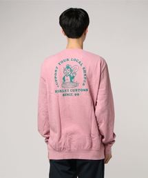BEAVER FLEECE CREW/ハーレー 長袖 スウェット トレーナー バックプリント