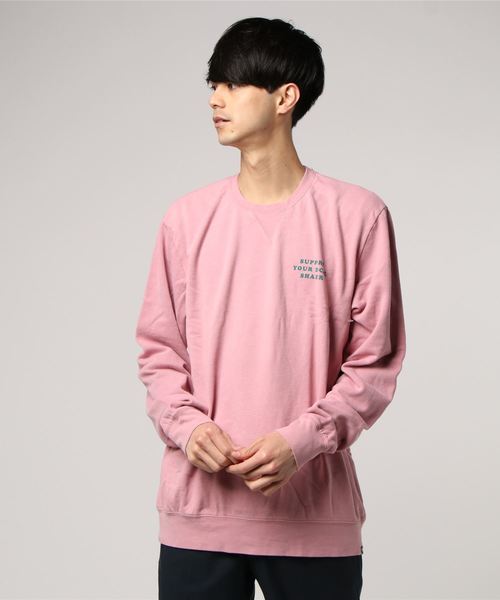 Hurley (ハーレー)の「BEAVER FLEECE CREW/ハーレー 長袖 スウェット トレーナー バックプリント(スウェット・メンズ・ピンク・SMALL/MEDIUM/LARGE)」の4枚目の写真