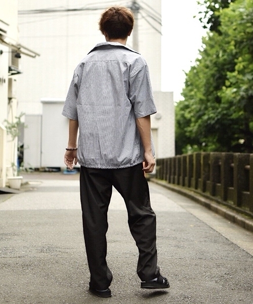 kutir(クティール)の「coach shirts / コーチシャツ オープンカラーシャツブルゾン(シャツ/ブラウス・メンズ・ブラック/ブラウン/サックスブルー・MEDIUM/LARGE)」の9枚目の写真