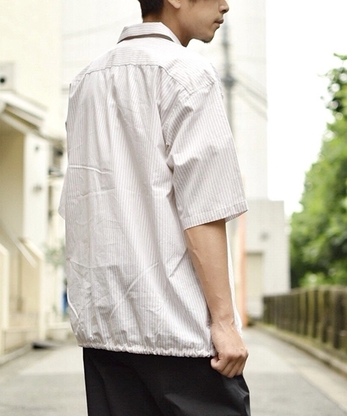 kutir(クティール)の「coach shirts / コーチシャツ オープンカラーシャツブルゾン(シャツ/ブラウス・メンズ・ブラック/ブラウン/サックスブルー・MEDIUM/LARGE)」の10枚目の写真