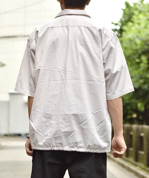 kutir(クティール)の「coach shirts / コーチシャツ オープンカラーシャツブルゾン(シャツ/ブラウス・メンズ・ブラック/ブラウン/サックスブルー・MEDIUM/LARGE)」の11枚目の写真