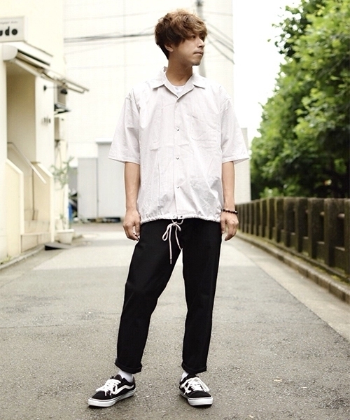 kutir(クティール)の「coach shirts / コーチシャツ オープンカラーシャツブルゾン(シャツ/ブラウス・メンズ・ブラック/ブラウン/サックスブルー・MEDIUM/LARGE)」の12枚目の写真