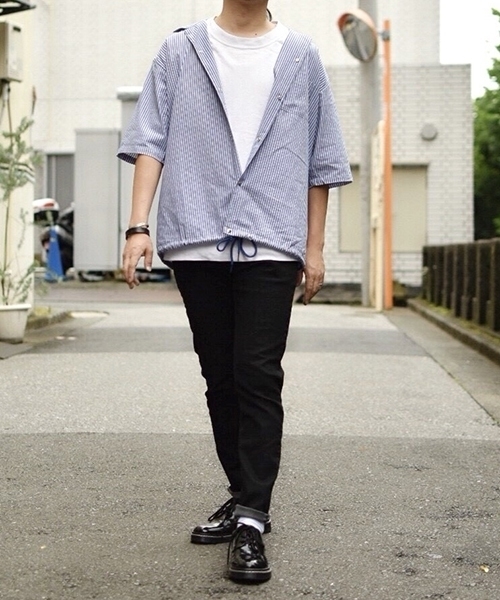 kutir(クティール)の「coach shirts / コーチシャツ オープンカラーシャツブルゾン(シャツ/ブラウス・メンズ・ブラック/ブラウン/サックスブルー・MEDIUM/LARGE)」の18枚目の写真