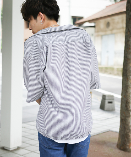kutir(クティール)の「coach shirts / コーチシャツ オープンカラーシャツブルゾン(シャツ/ブラウス・メンズ・ブラック/ブラウン/サックスブルー・MEDIUM/LARGE)」の22枚目の写真