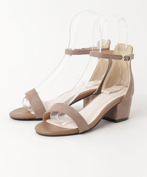 AMERICAN HOLIC（アメリカンホリック）の「・太ヒールサンダル（サンダル・レディース・ピンク/ベージュ/イエロー/ブラック/ロイヤルブルー・M/S/L）」の3枚目の写真