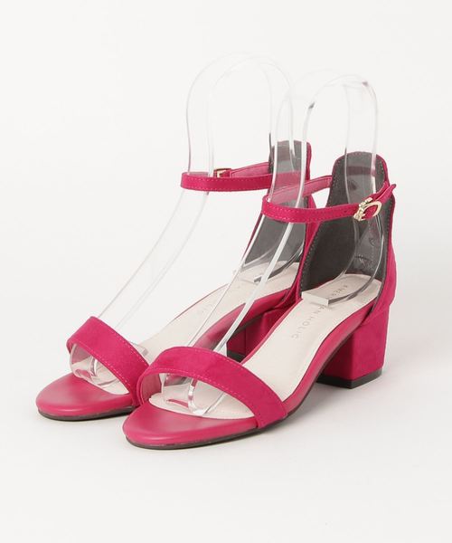 AMERICAN HOLIC（アメリカンホリック）の「・太ヒールサンダル（サンダル・レディース・ピンク/ベージュ/イエロー/ブラック/ロイヤルブルー・M/S/L）」の5枚目の写真