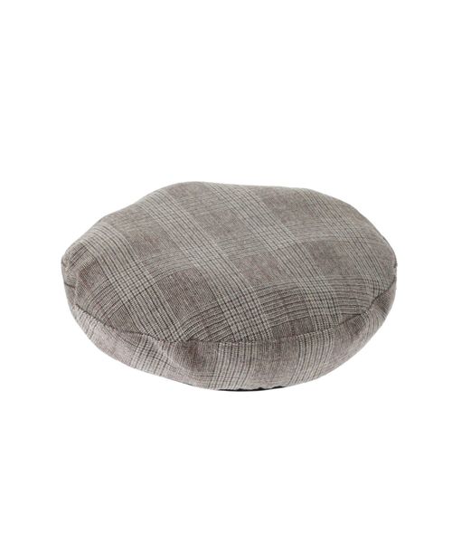 MURUA（ムルーア）の「シックチェックベレー（ハンチング/ベレー帽・レディース・ブラック/ベージュ・FREE）」の4枚目の写真