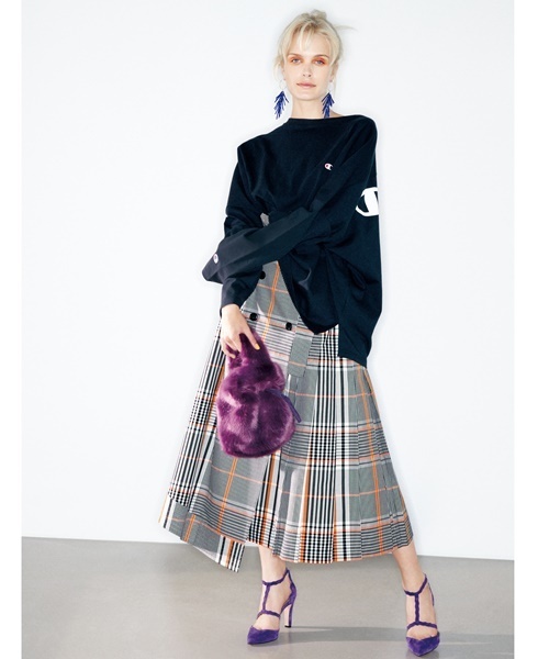 Fray I D フレイアイディー の チェックトレンチプリーツスカート スカート Wear