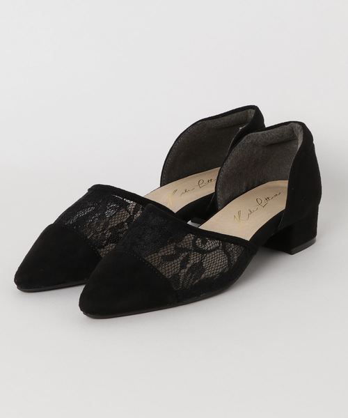 KOBE LETTUCE（コウベレタス）の「サイドカット3cmヒールポインテッドトゥチュールパンプス＊レディース/シューズ[I1611]神戸レタス（パンプス・レディース・ドット/ベージュ系その他/ブルー系その他/ブラック系その他・L/LL/M/S）」の7枚目の写真