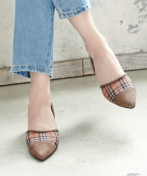 KOBE LETTUCE（コウベレタス）の「サイドカット3cmヒールポインテッドトゥチュールパンプス＊レディース/シューズ[I1611]神戸レタス（パンプス・レディース・ドット/ベージュ系その他/ブルー系その他/ブラック系その他・L/LL/M/S）」の12枚目の写真