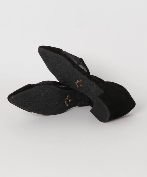 KOBE LETTUCE（コウベレタス）の「サイドカット3cmヒールポインテッドトゥチュールパンプス＊レディース/シューズ[I1611]神戸レタス（パンプス・レディース・ドット/ベージュ系その他/ブルー系その他/ブラック系その他・L/LL/M/S）」の6枚目の写真