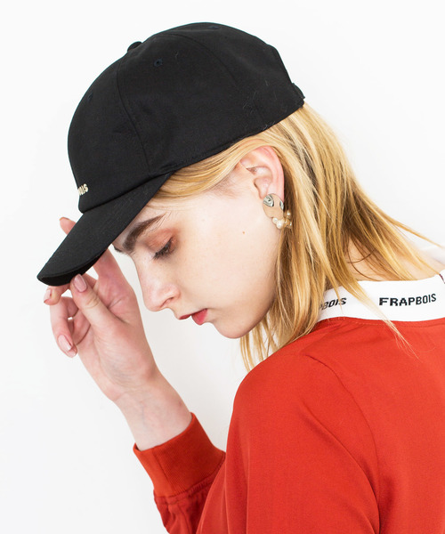 FRAPBOIS（フラボア）の「【FRAPBOIS】《WEB別注》ロゴキャップ　FRAPBOIS LOGO CAP 1（キャップ・レディース・ブラック/パープル/キャメル・FREE）」の5枚目の写真