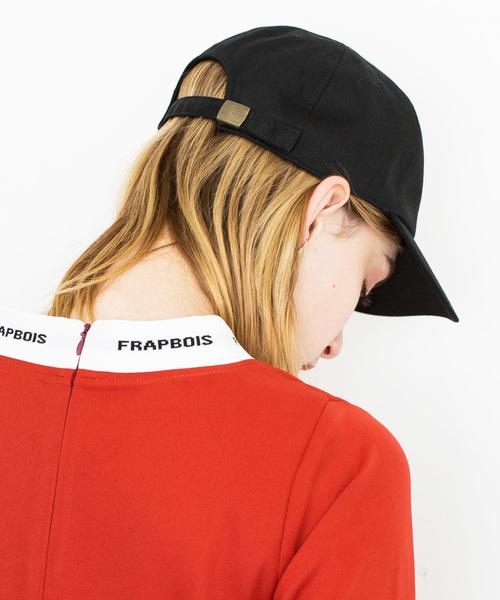 FRAPBOIS（フラボア）の「【FRAPBOIS】《WEB別注》ロゴキャップ　FRAPBOIS LOGO CAP 1（キャップ・レディース・ブラック/パープル/キャメル・FREE）」の6枚目の写真