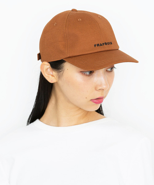FRAPBOIS（フラボア）の「【FRAPBOIS】《WEB別注》ロゴキャップ　FRAPBOIS LOGO CAP 1（キャップ・レディース・ブラック/パープル/キャメル・FREE）」の18枚目の写真