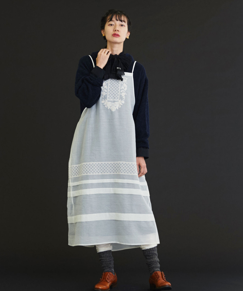 リアルサープラス イッセイミヤケ エプロンドレス ワンピース オーガンジー 安心の定価販売 Www Ijqr Net