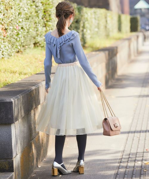 トッコ TOCCO closet スカート フレア ミモレ ロング ハイ