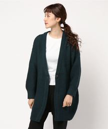 ・ローゲージVネックロングカーディガン