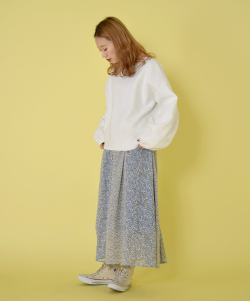 w closet（ダブルクローゼット）の「12Gニジュウスハイネックプルオーバー（ニット/セーター・レディース・ホワイト/ミント/パープル系その他/ライトベージュ・FREE）」の6枚目の写真