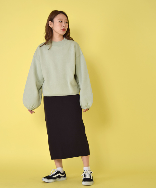 w closet（ダブルクローゼット）の「12Gニジュウスハイネックプルオーバー（ニット/セーター・レディース・ホワイト/ミント/パープル系その他/ライトベージュ・FREE）」の10枚目の写真