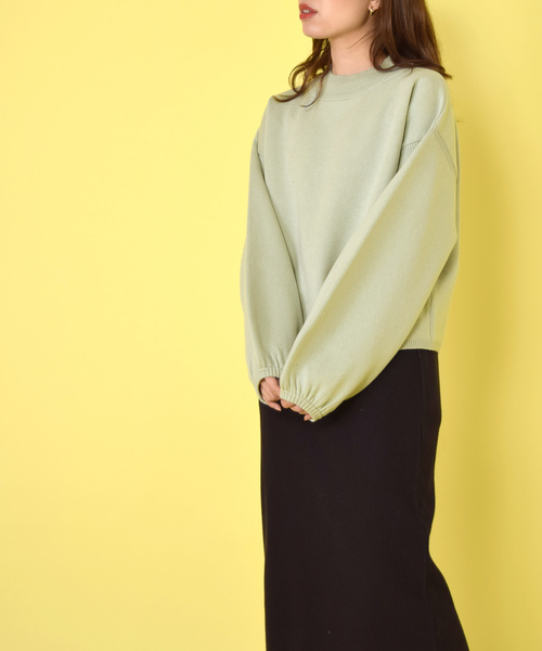 w closet（ダブルクローゼット）の「12Gニジュウスハイネックプルオーバー（ニット/セーター・レディース・ホワイト/ミント/パープル系その他/ライトベージュ・FREE）」の14枚目の写真