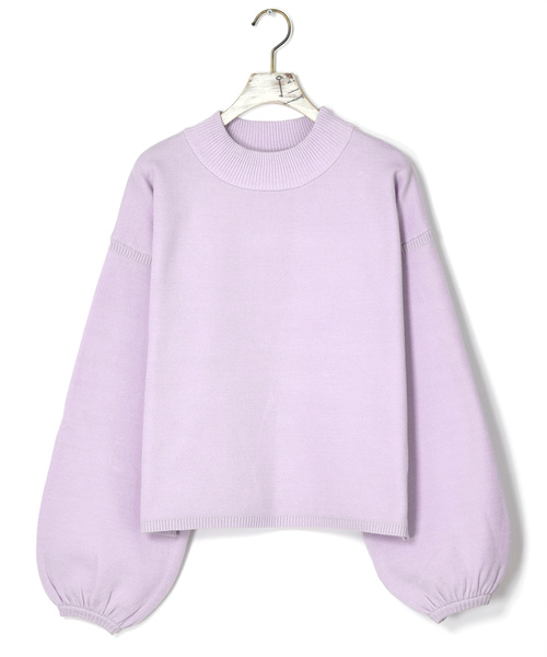 w closet（ダブルクローゼット）の「12Gニジュウスハイネックプルオーバー（ニット/セーター・レディース・ホワイト/ミント/パープル系その他/ライトベージュ・FREE）」の16枚目の写真