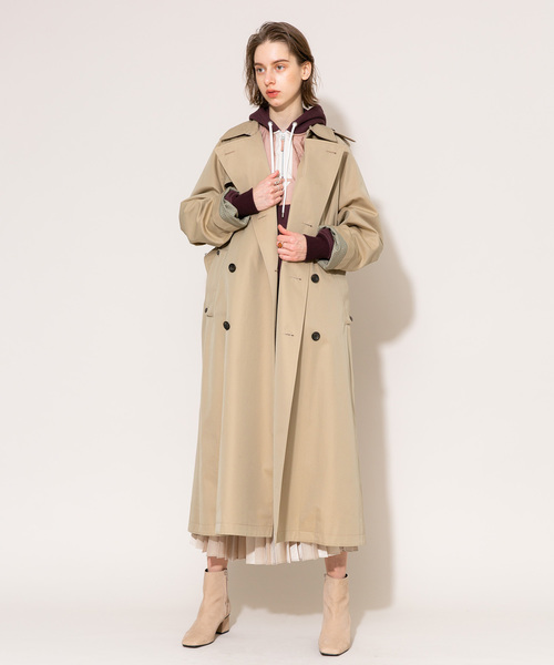 PUBLIC TOKYO（パブリックトウキョウ）の「極 クラシックトレンチ（トレンチコート・レディース・カーキ/ベージュ・FREE）」の12枚目の写真