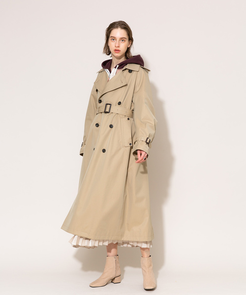 PUBLIC TOKYO（パブリックトウキョウ）の「極 クラシックトレンチ（トレンチコート・レディース・カーキ/ベージュ・FREE）」の8枚目の写真