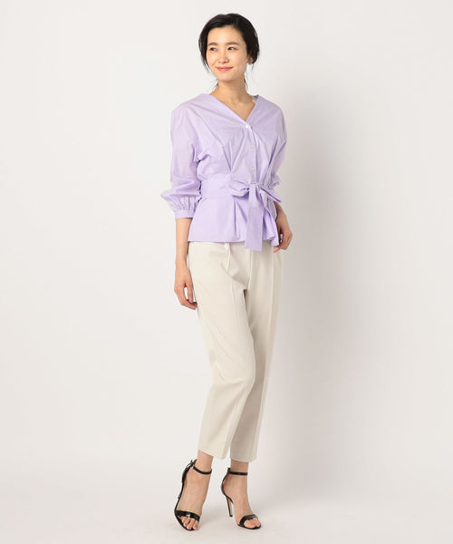 NOLLEY’S（ノーリーズ）の「ギャバテーパードカラーパンツ（その他パンツ・レディース・ベージュ/グリーン/ラベンダー・38/36/34）」の20枚目の写真