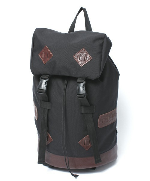 Butler Verner Sails(バトラーヴァーナーセイルス)の「【Butler Verner Sails】 コーデュラナイロンフラップバックパック JA-1199-2(バックパック/リュック・メンズ・ブラック/ブラウン・FREE)」の3枚目の写真