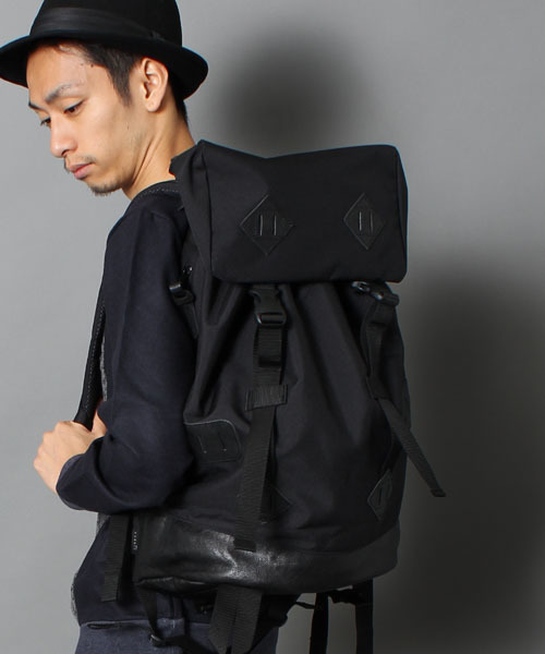 Butler Verner Sails(バトラーヴァーナーセイルス)の「【Butler Verner Sails】 コーデュラナイロンフラップバックパック JA-1199-2(バックパック/リュック・メンズ・ブラック/ブラウン・FREE)」の20枚目の写真