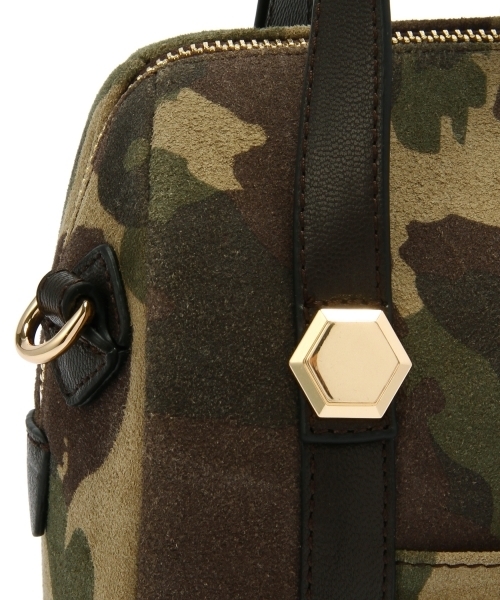 BEAUTY&YOUTH UNITED ARROWS（ビューティーアンドユースユナイテッドアローズ）の「BY Hashibami別注カモフラージュミニボストン2 ◆（ボストンバッグ・レディース・オリーブ・フリー）」の5枚目の写真