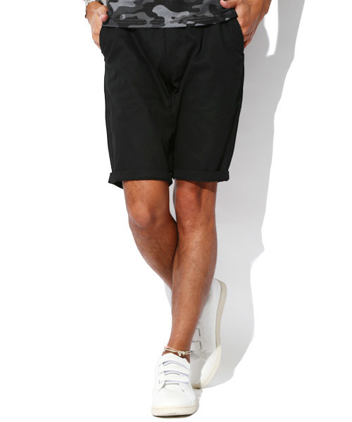 LUXSTYLE(ラグスタイル)の「ツイルカラーショートパンツ(その他パンツ・メンズ・ベージュ/ネイビー/ホワイト/ブラウン/ブラック/オリーブ/グレー/チャコールグレー・M/L/XL)」の1枚目の写真